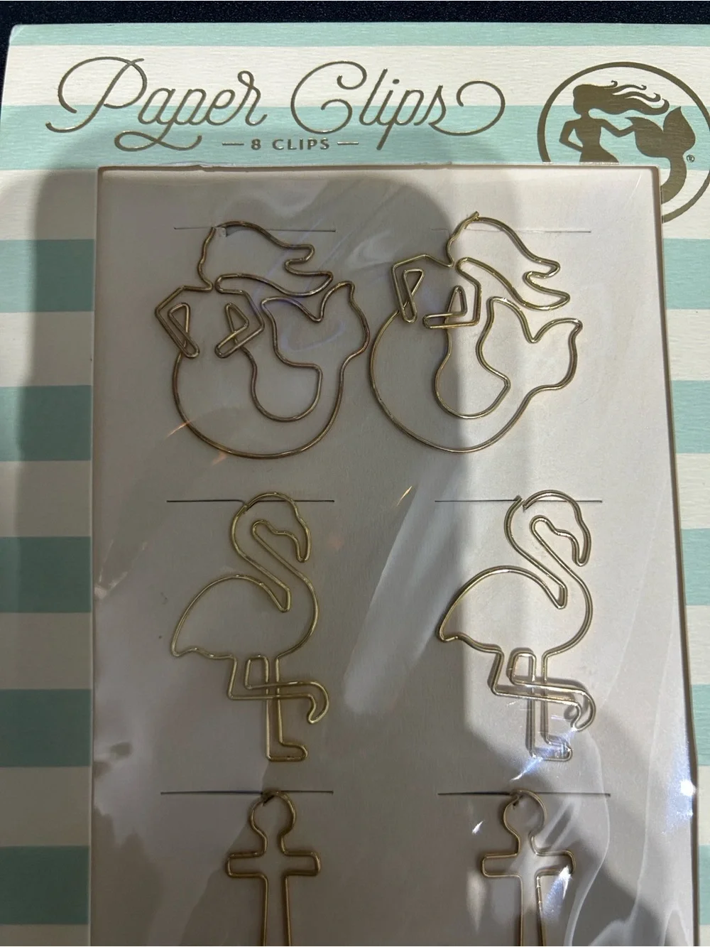 Spartina 449 Paper Clips - Mermaid, Flamingo, Anchor, Starfish (Set of 8)